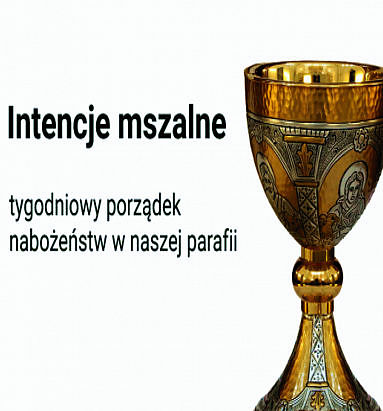 Intencje od 2 czerwca 2025