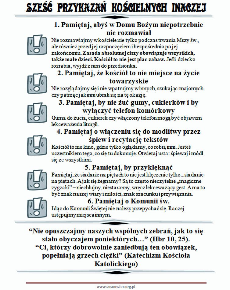 Sześć przykazań inaczej Sześć przykazań inaczej