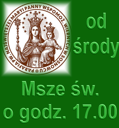 Od środy Msze św....