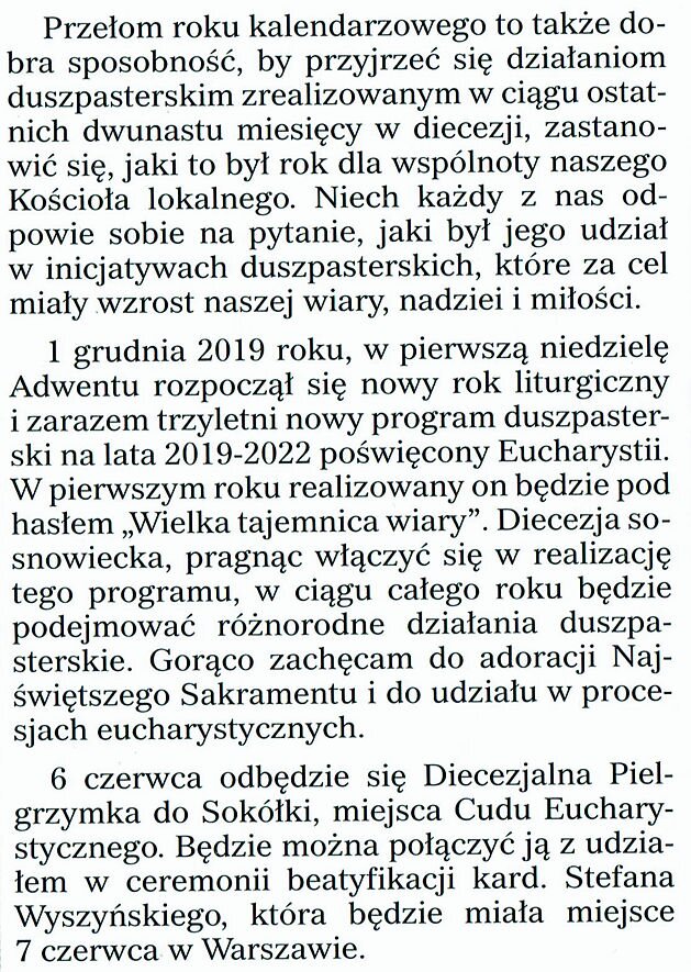 Biskup do diecezjan