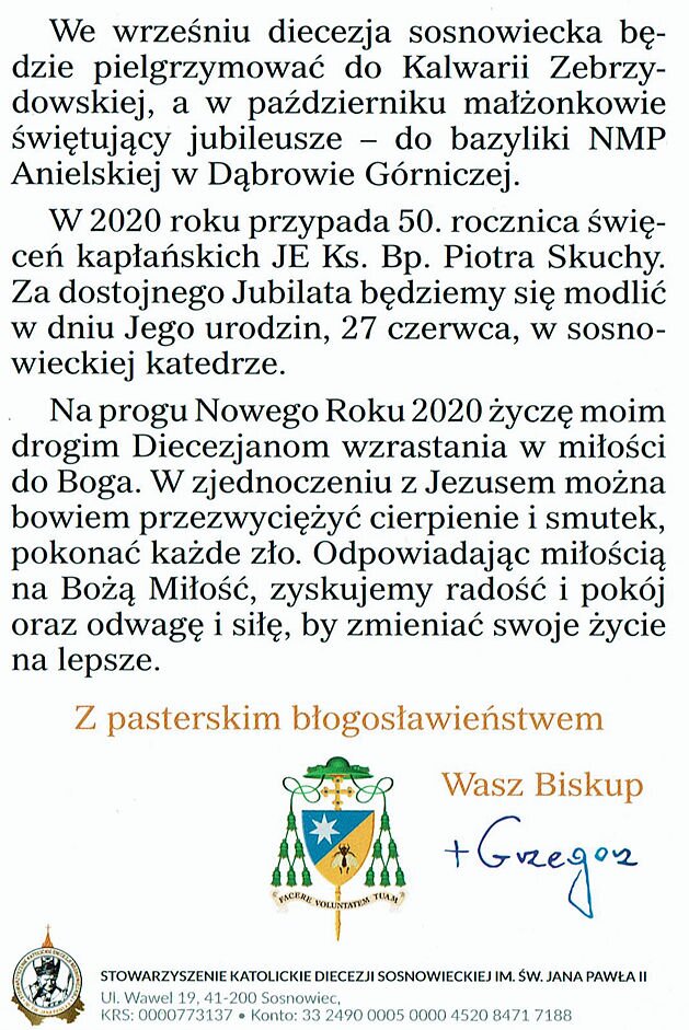 Biskup do diecezjan