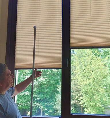 Żaluzje w zakrystii