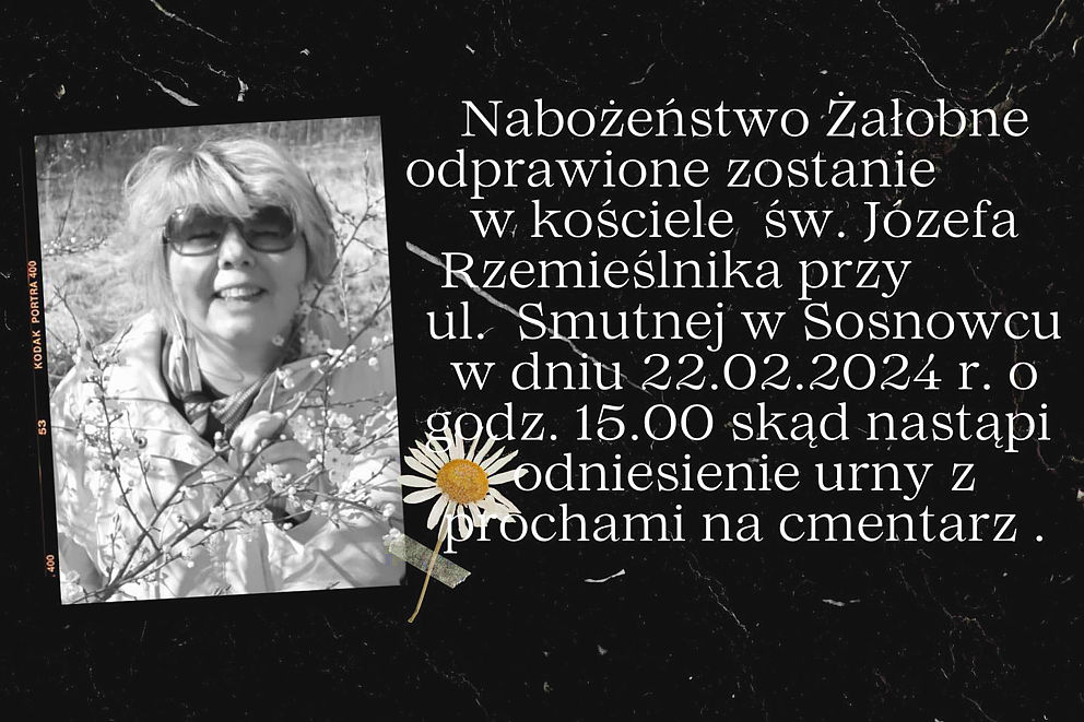 Zmarła Nauczycielka... 
