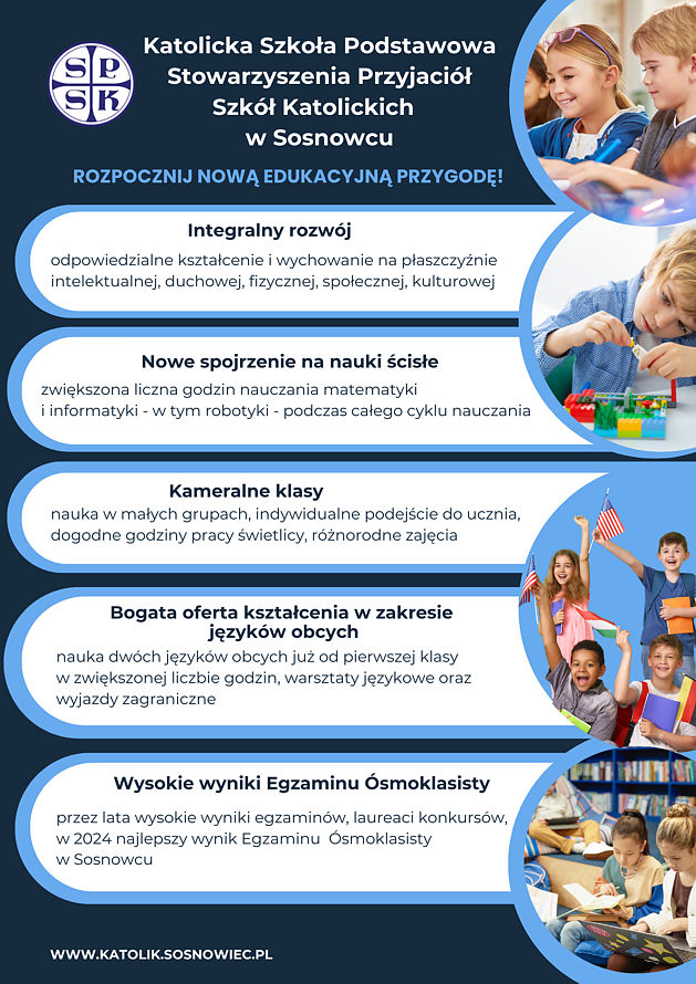 "Katolik" zaprasza do szkoły
