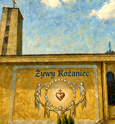 Różaniec i plac kościelny